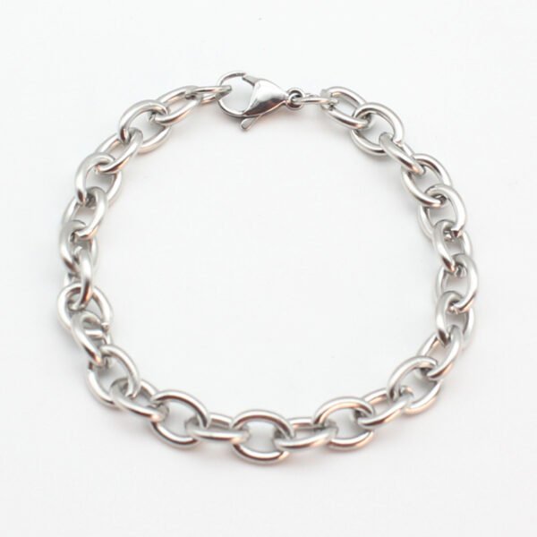 Stainless steel cross bracelet