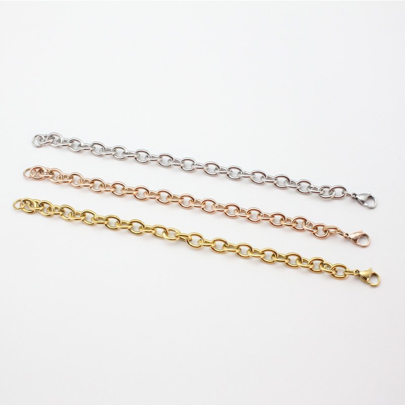 Stainless steel cross bracelet