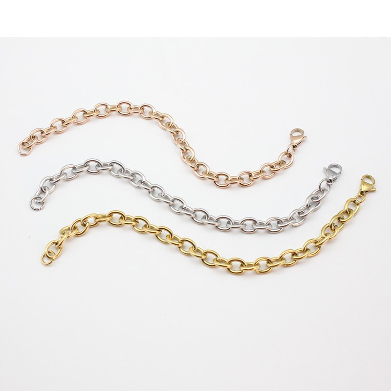 8mm粗十字手链_0004_图层 6 Stainless steel cross bracelet