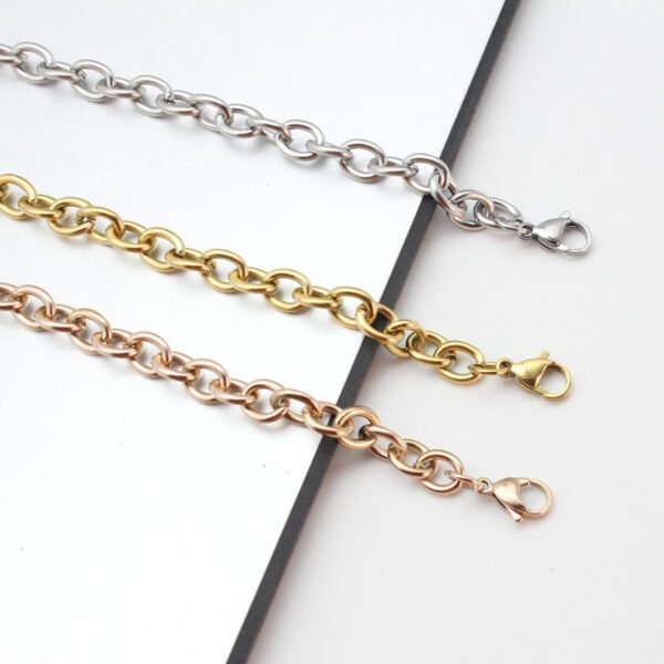 Stainless steel cross bracelet