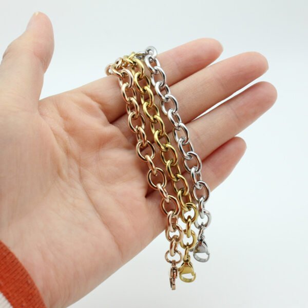 Stainless steel cross bracelet