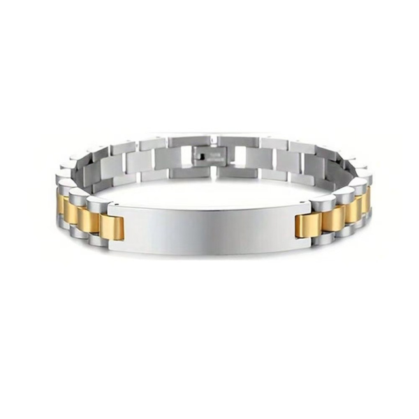 Men's bracelet with a watch-style strap