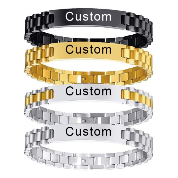 Men's bracelet with a watch-style strap