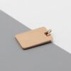Rectangular stainless steel pendant