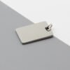 Rectangular stainless steel pendant