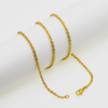 Gold-tone stainless steel cross chain