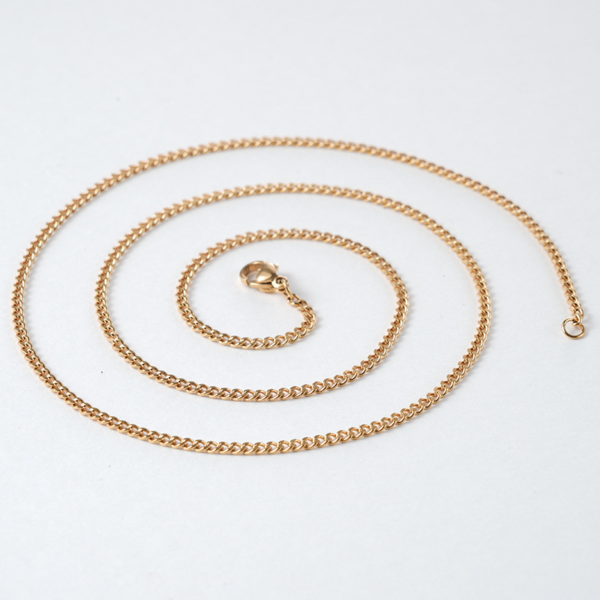 Wholesale Finished Stainless Steel Curb Chain Necklaces, Bulk Multi-Size Cuban Link Chains with Lobster Clasps, Men's Hip Hop Jewelry Supplier