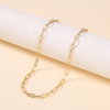 回型链 (6) Gold Stainless Steel Paperclip Chain Display