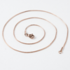 圆蛇链 (3) Wholesale Finished Stainless Steel Round Snake Chains, Bulk Multi-Size Beaded Liquid Necklaces with Lobster Clasps, Minimalist Layering Chain Jewelry Vendor