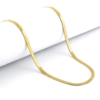 Stainless steel flat snake chain bracelet
