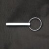 打孔长条钥匙扣 (1) Wholesale Stainless Steel Blank Bar Keychains, Rectangle 3D Vertical Pillar Key Rings for Laser Engraving & Custom Logos