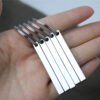 打孔长条钥匙扣 (10) Wholesale Stainless Steel Blank Bar Keychains, Rectangle 3D Vertical Pillar Key Rings for Laser Engraving & Custom Logos