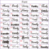 字体 A showcase of 50 fonts for client selection.