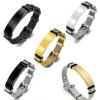 Stainless Steel Mesh Band ID Bracelets – Blank Metal Blanks or Custom Laser Engraved Men's High-Street Jewelry